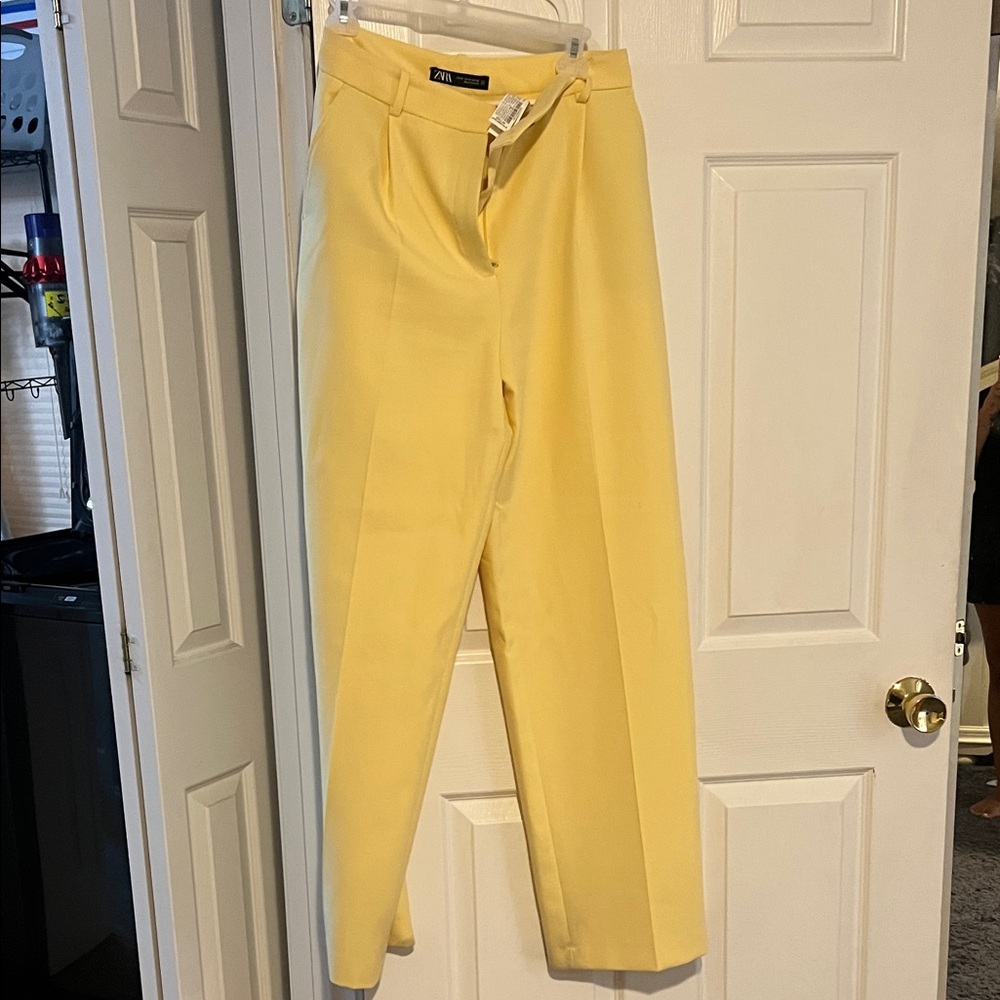 Zara Soft Yellow Pants
